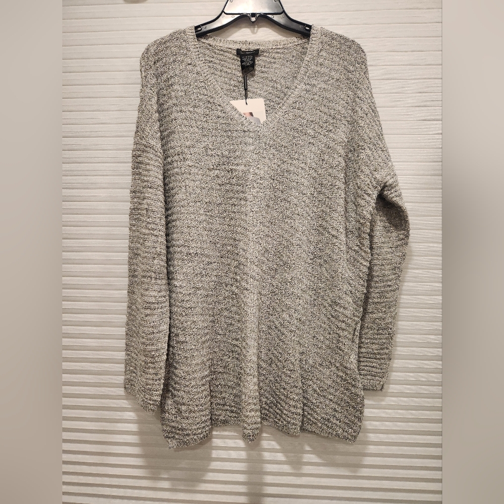 Gray Calvin Klein Jeans V-Neck Women's Sweater